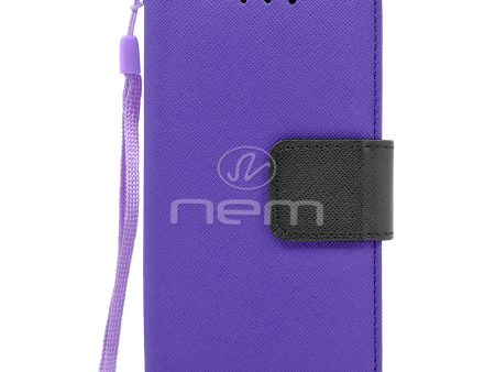 Samsung S7 Active G891 Folio Wallet Case WCFC09 Purple For Cheap