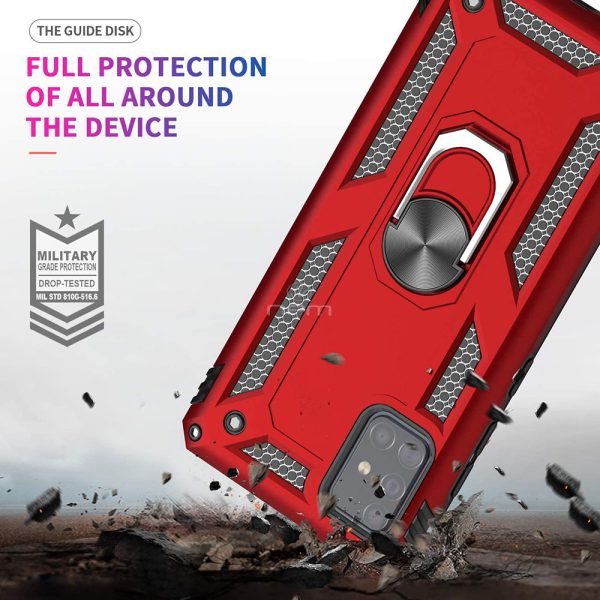 Samsung A51 5G Hybrid Case Ring Kickstand HYB08R Red For Sale