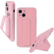 iPhone 14 Plus PU Leather Magnetic Stand Case TPC34 Pink Supply