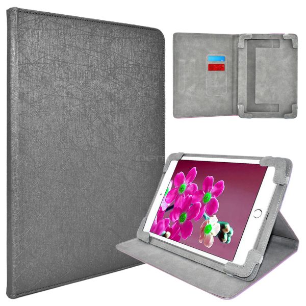 Universal 7 inch Tablet Gray Wallet Case For Cheap