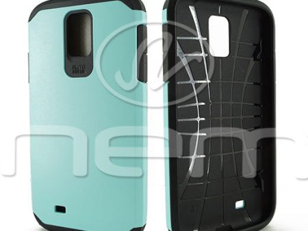 Samsung Galaxy S4 Hyb16 Case Light Blue Black tpu Online now