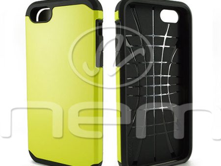 Apple iPhone 5S SE Hyb16 Case Yellow Black tpu Hot on Sale