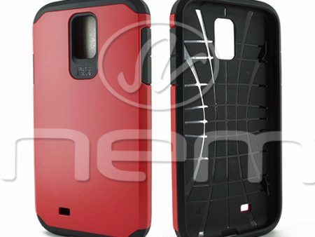 Samsung Galaxy S4 Hyb16 Case Red Black tpu Hot on Sale