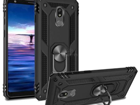 LG Stylo 5 Hybrid Case Ring Kickstand HYB08R Black Sale