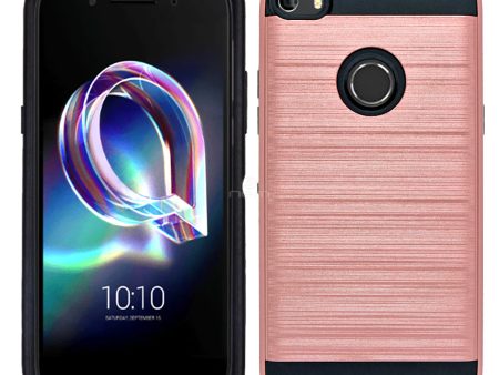 Alcatel Idol 5 6060 Brushed Hybrid Case HYB32 Rose Gold For Cheap