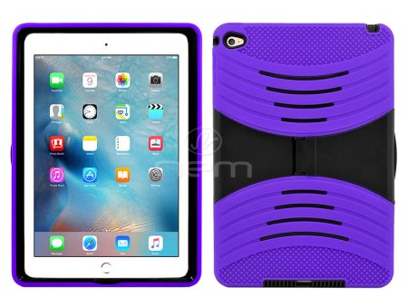 Apple Ipad Mini 4 Hybrid Case 08 With Stand Purple Black Fashion