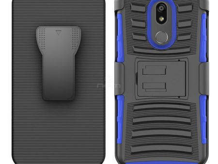 LG K40 XT420 K12 PLUS Holster Combo CB5C Black Blue Online