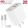 2-In-1 Home Charger 20W + Lightning to Type-C Cable HD2TC Discount