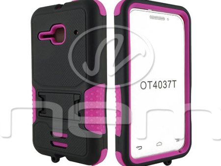 Alcatel One Touch Evolve 2 Hybrid Case11 withstand Black Hot Pink Discount