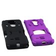 LG G Stylo LS770 Hybrid Case 11 with Stand Purple Black Online