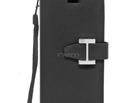 iPhone X XS Leather Wallet Case WCFC12A Black For Sale