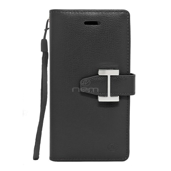 iPhone X XS Leather Wallet Case WCFC12A Black For Sale