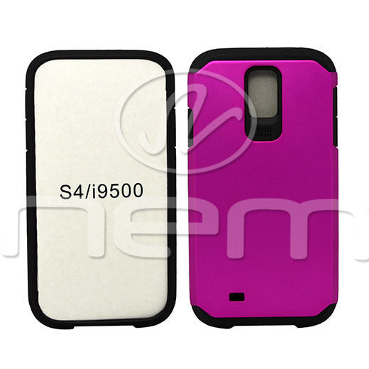 Samsung Galaxy S4 Hyb16 Case Hot Pink Black tpu Supply