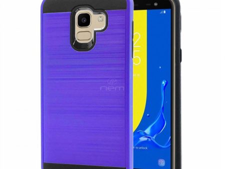 Samsung J6 PLUS Brushed Hybrid Case HYB32 Purple Sale