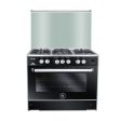 Unionaire Phantom Digital Gas Cooker, 90 cm, 5 Burners, Stainless Steel Black - C69SSGC447IDSFFS2WAL Supply