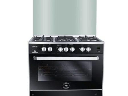 Unionaire Phantom Digital Gas Cooker, 90 cm, 5 Burners, Stainless Steel Black - C69SSGC447IDSFFS2WAL Supply