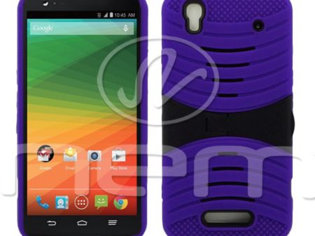 ZTE Grand X Max Plus Hybrid Case 08 with Stand Light Purple Black Sale