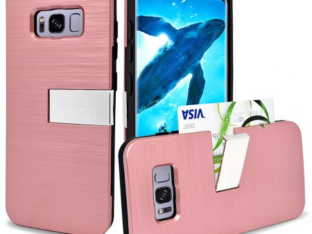 Samsung Galaxy S8+ Hybrid Case w. Slot Kickstand HYB39 Rose Supply