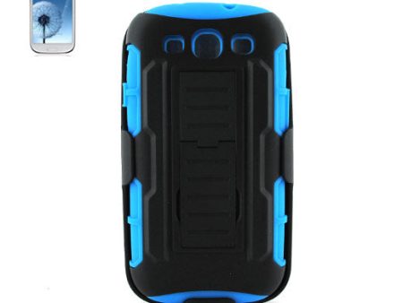 Samsung Galaxy S3 Holster Combo CB4C w. Clip Black Blue Fashion