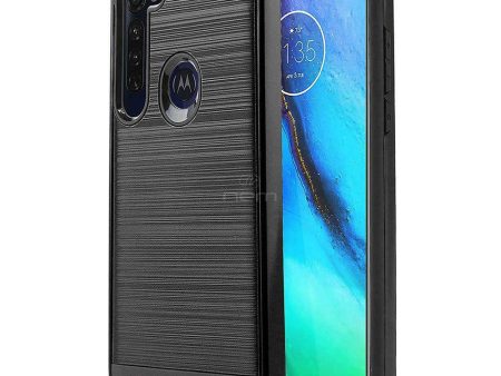 Motorola Moto G Fast G8 Brushed Case HYB32 Black For Discount