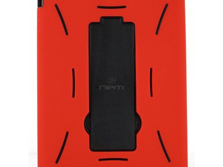 iPAD Air 9.7  Hybrid Stand Rubber Case HYB04 Red Black on Sale