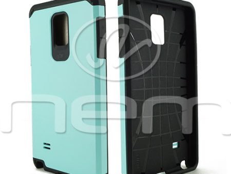 Samsung Galaxy Note 4 Hyb16 Case Blue Black tpu Hot on Sale