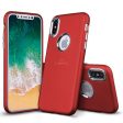 iPhone X   XS Electroplated Metallic Soft Case HYB41 Red Fashion