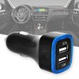 2 Port USB Car Adapter 2.1A LED Indicator ACDC09 Black For Cheap