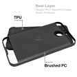 HTC Bolt Brushed Hybrid Armor Case HYB32 Black Online Hot Sale