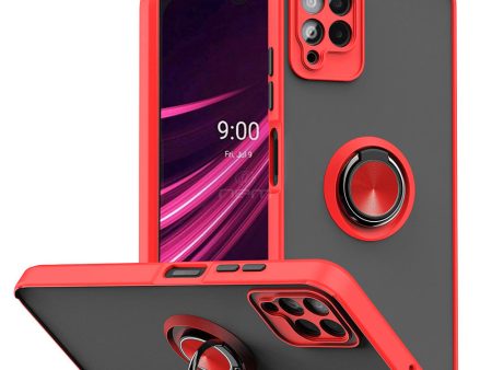 T-MOBILE REVVL 6 PRO 5G Matte Magnetic Ring Stand TPC15 Red Supply