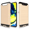 Samsung A80 A90 Brushed Hybrid Armor Case HYB32 Gold Fashion