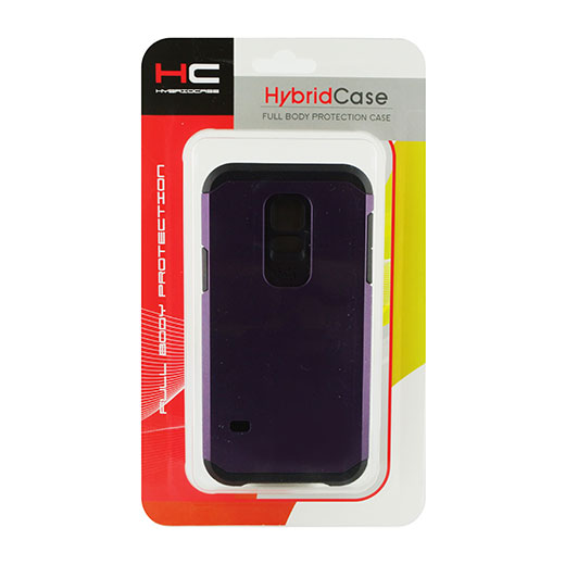 Samsung Galaxy S5 Mini Hyb16 Case Purple Black tpu Discount