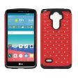 LG G Stylo LS770 Hybrid Case Diamond 01 Red Supply