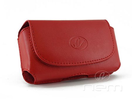 Apple iPhone 3 4 NEM-H025 Hrztl Red Pouch Cases(N) Discount