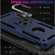 LG Stylo 5 Hybrid Case Ring Kickstand HYB08R Blue Hot on Sale