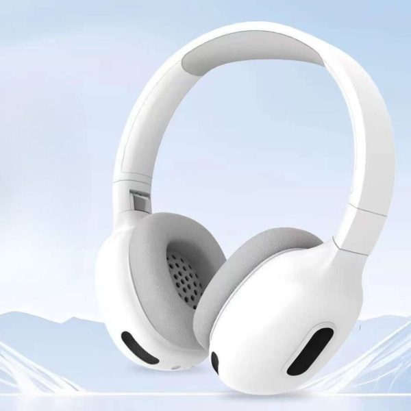 Kik_Sleek Stereo Bluetooth Headphones with Comfort Cushion Over-Ear Design & High-Quality Sound AirMax2 for Universal Cell Phone And Bluetooth Device (White) Online Hot Sale