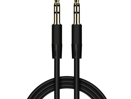 Kiko_Gold-Plated Plugs 3.5mm to 3.5mm Audio Auxiliary Music Cable 6FT for Universall 3.5mm Music Devices (Black) For Cheap