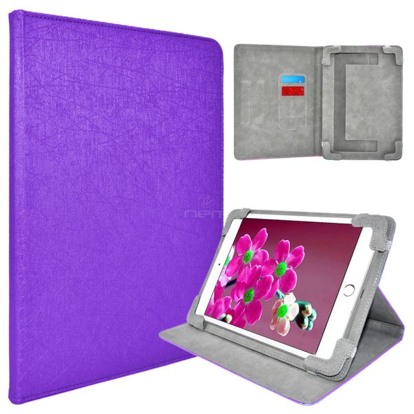 Universal 7 inch Tablet Purple Wallet Case Cheap