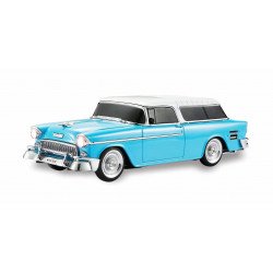 Vintage Style Vinyl Roof Car Design Automobile LED Lights Bluetooth Wireless Speaker WS-1955 for Universal Cell Phone And Bluetooth Device (Blue) Hot on Sale