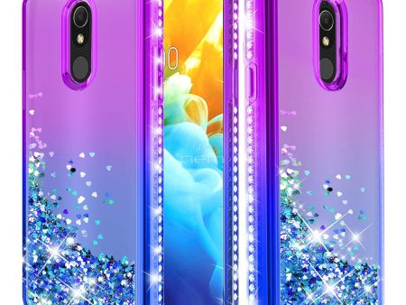 LG Stylo 5 Glitter Diamond TPU Case TPL05 Purple Blue For Sale