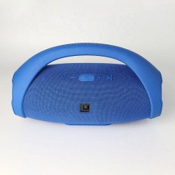 Boomsbox Mini Drum Style Wireless FM Radio Bluetooth Speaker With Handle C2B for Universal Cell Phone And Bluetooth Device (Blue) Fashion