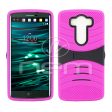 LG V10 Hybrid Case08 with stand Pink Black Online Hot Sale