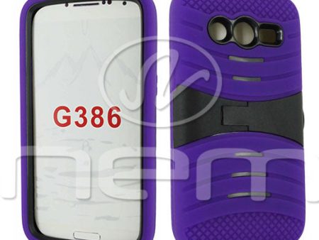 Samsung Galaxy Avant G386 HYB08 withstand Purple skin  Black Hot on Sale