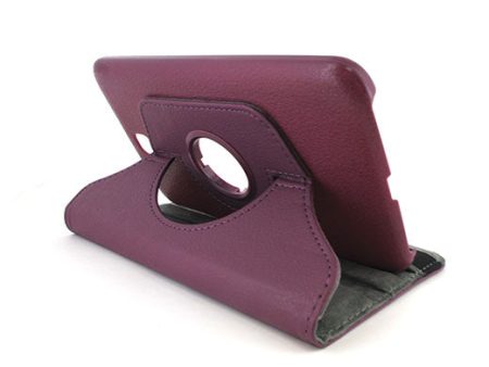 Samsung Galaxy Tab 3 7.0 in FC05 Purple Rotating Stand Case Online Hot Sale