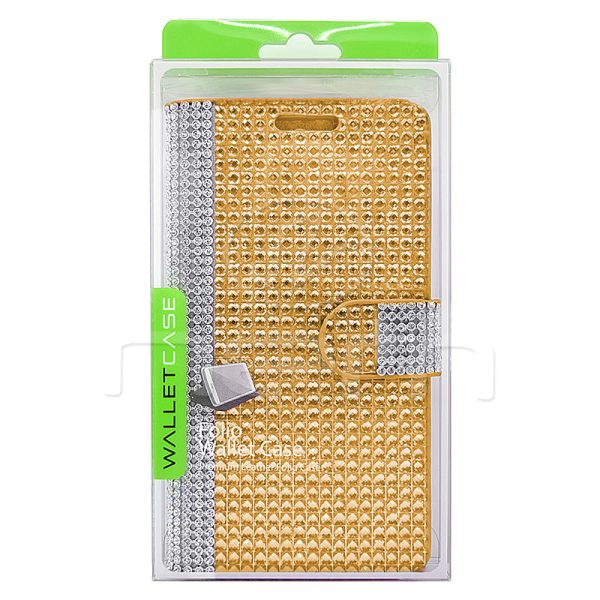 Samsung Galaxy Core Prime 360 Diamond WalletCase DWC02 Gold Online