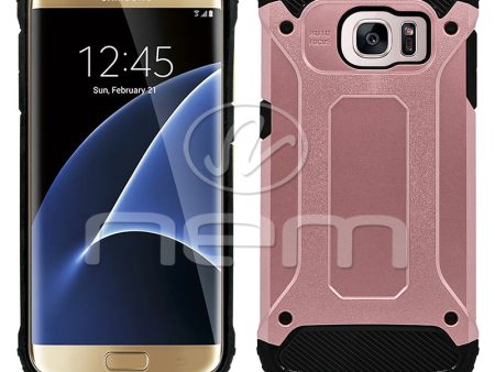 Samsung Galaxy S7 Edge Hybrid Case 29 Pink Color For Cheap