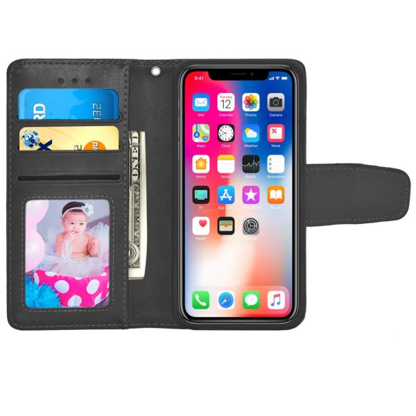 iPhone X XS Removable Magnetic Wallet Case WCFC12M Black Discount