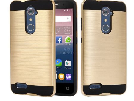 ZTE Max Pro 981 Brushed Hybrid ArmorCase HYB32 Gold For Discount