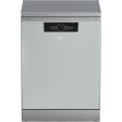 Beko Digital Dishwasher With Inverter Technology, 15 Place Settings, 6 Programs, Silver - BDFN36531XC Fashion