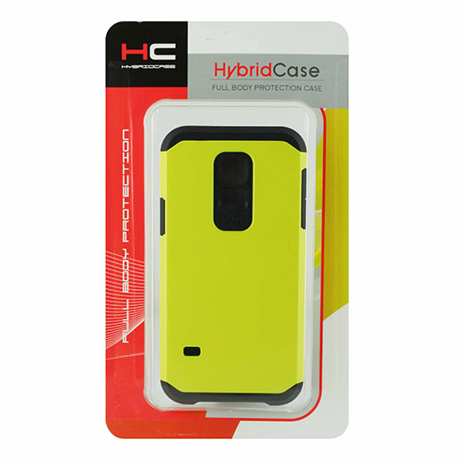 Samsung Galaxy S5 Mini Hyb16 Case Yellow Black tpu Hot on Sale